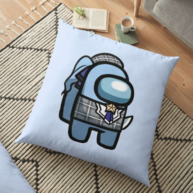 ( ver HÓA TRANG ) Gối in hình anime chibi game AMONG US dễ thương tiện lợi chất đẹp