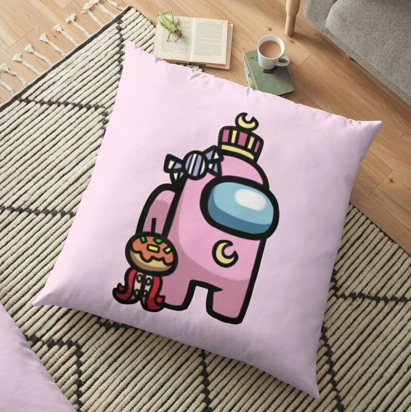 ( ver HÓA TRANG ) Gối in hình anime chibi game AMONG US dễ thương tiện lợi chất đẹp