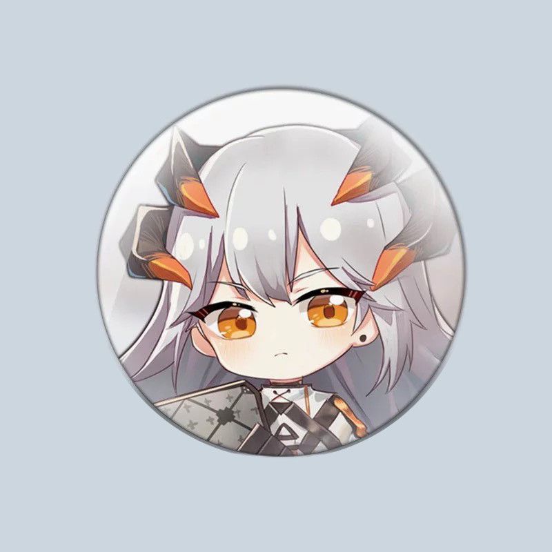 ( VER ĂN UỐNG ) 1 chiếc Huy hiệu cài áo in hình ARKNIGHTS phụ kiện cài áo anime chibi xinh xắn