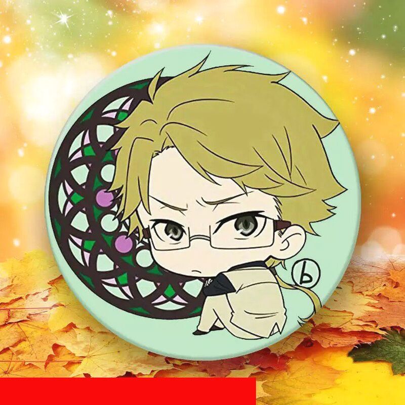 ( 1c ) Huy hiệu cài áo in hình BUNGOU STRAY DOGS ver KÍNH VẠN HOA phụ kiện cài áo anime chibi xinh xắn