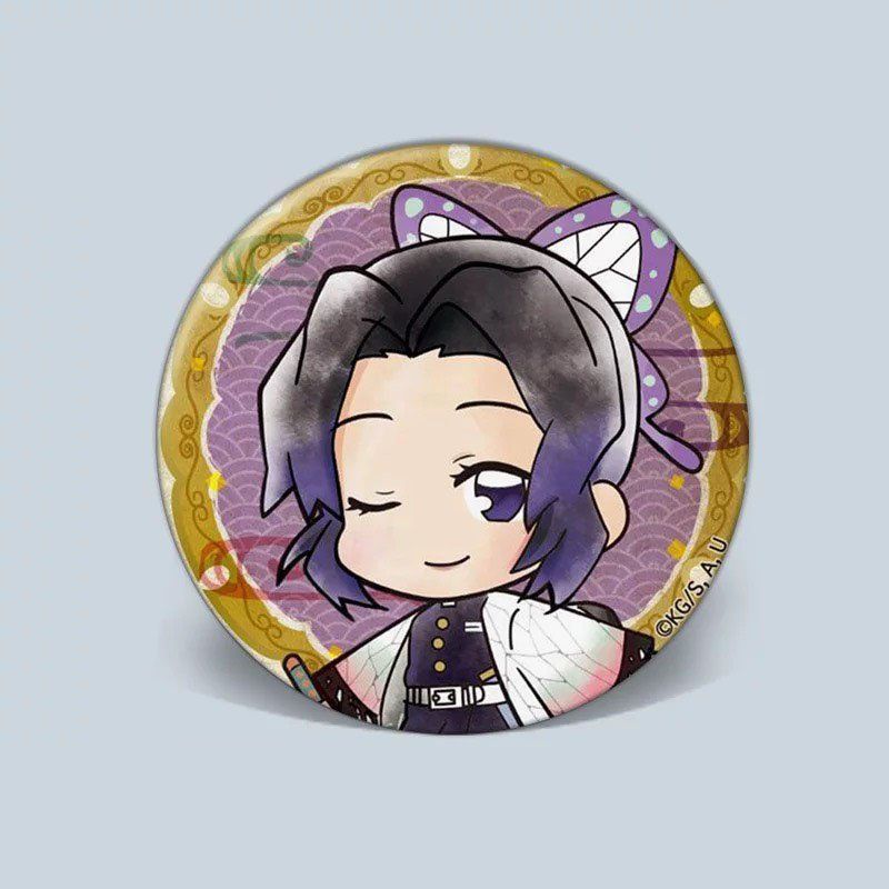 ( 1c ) Huy hiệu cài áo in hình KIMETSU NO YAIBA THANH GƯƠM DIỆT QUỶ ver CẢM XÚC phụ kiện cài áo anime chibi xinh xắn