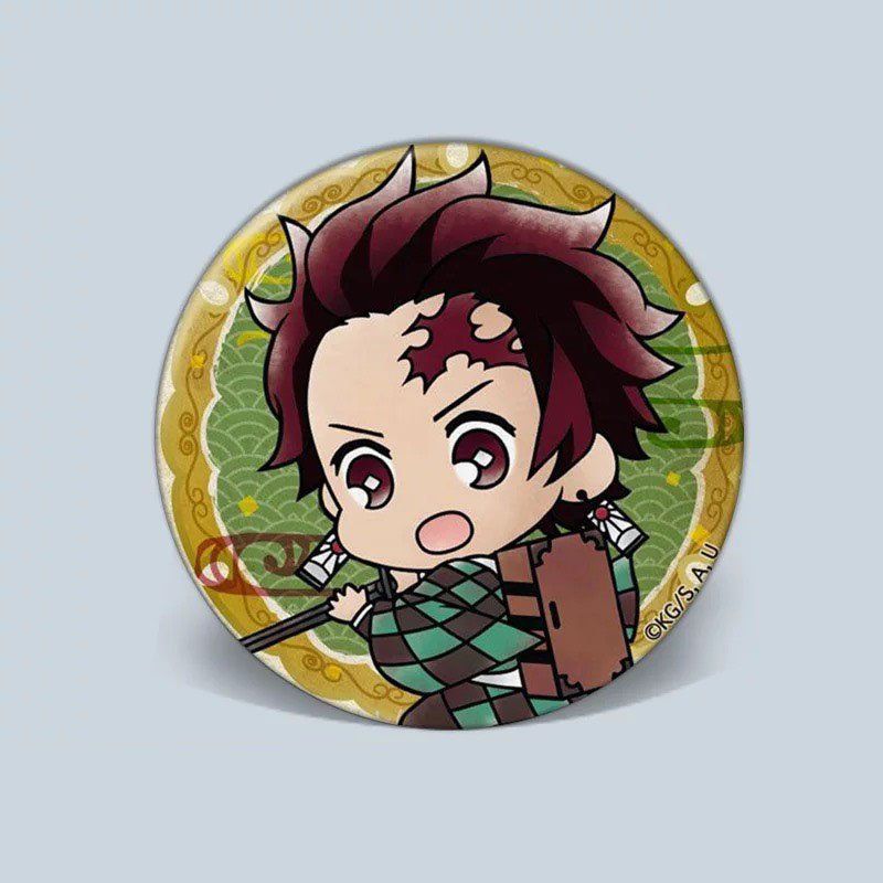 ( 1c ) Huy hiệu cài áo in hình KIMETSU NO YAIBA THANH GƯƠM DIỆT QUỶ ver CẢM XÚC phụ kiện cài áo anime chibi xinh xắn