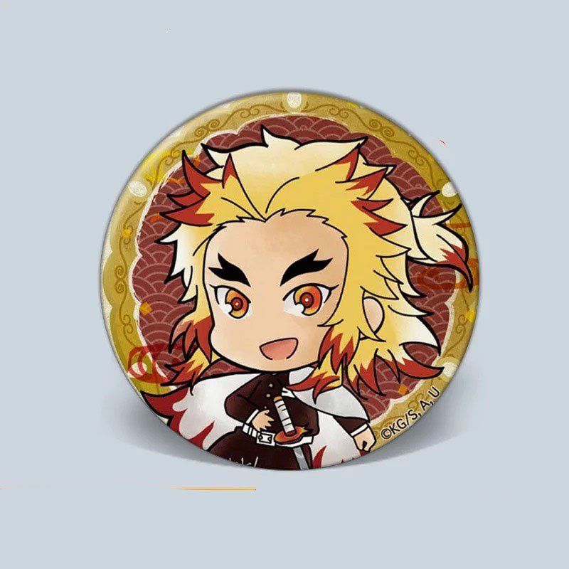 ( 1c ) Huy hiệu cài áo in hình KIMETSU NO YAIBA THANH GƯƠM DIỆT QUỶ ver CẢM XÚC phụ kiện cài áo anime chibi xinh xắn