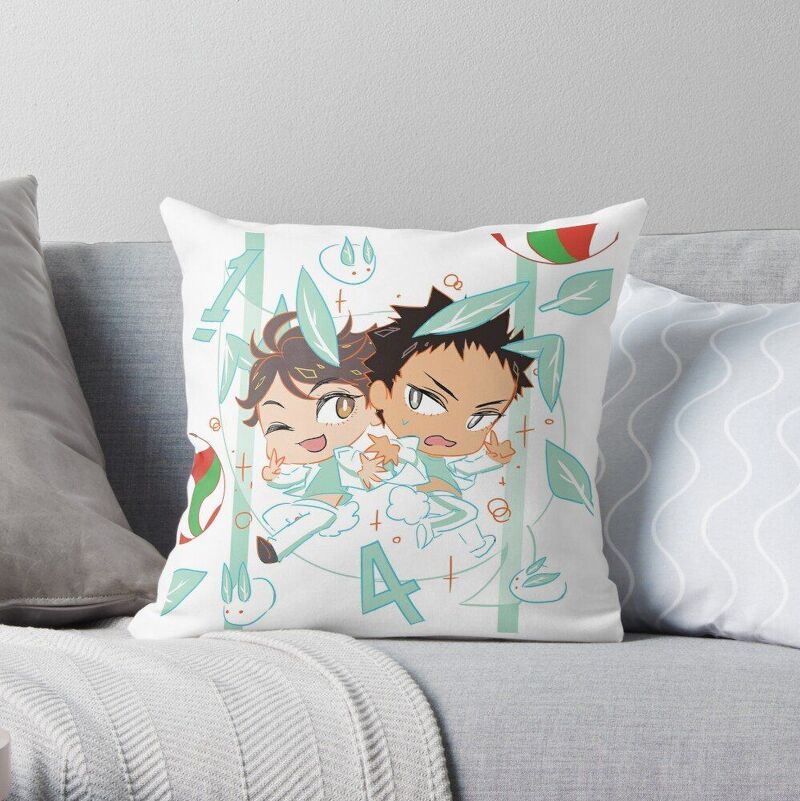 ( VER COUPLE ) Gối in hình anime chibi HAIKYUU VUA BÓNG CHUYỀN dễ thương tiện lợi chất đẹp