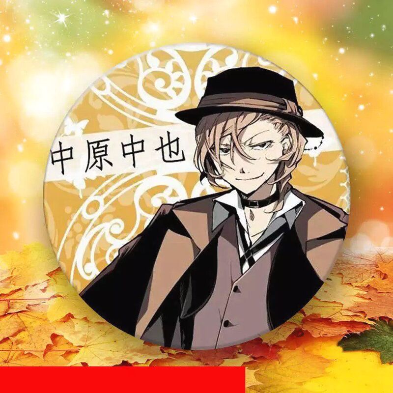 ( 1c ) Huy hiệu cài áo in hình BUNGOU STRAY DOGS ver ĐIỆP phụ kiện cài áo anime chibi xinh xắn