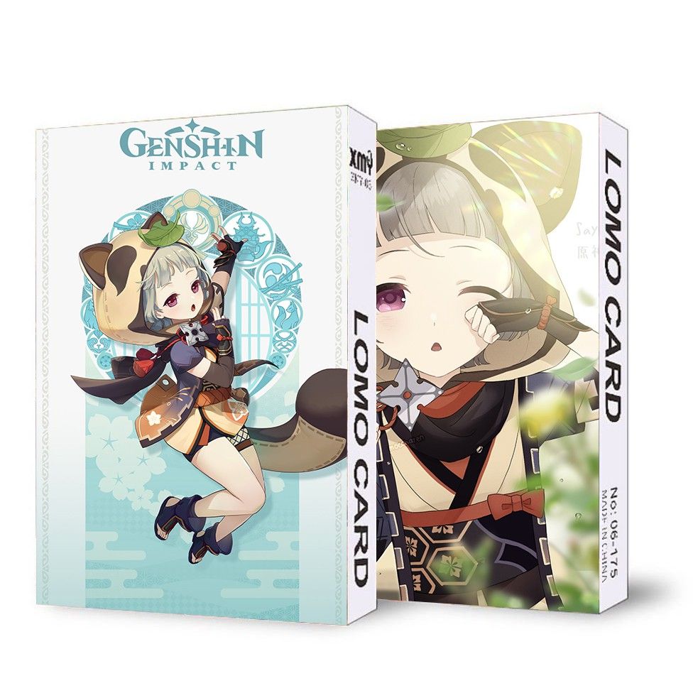 (không kèm hộp) Hộp ảnh lomo IN HÌNH Sayu Genshin Impact các nhân vật 30 tấm game chibi