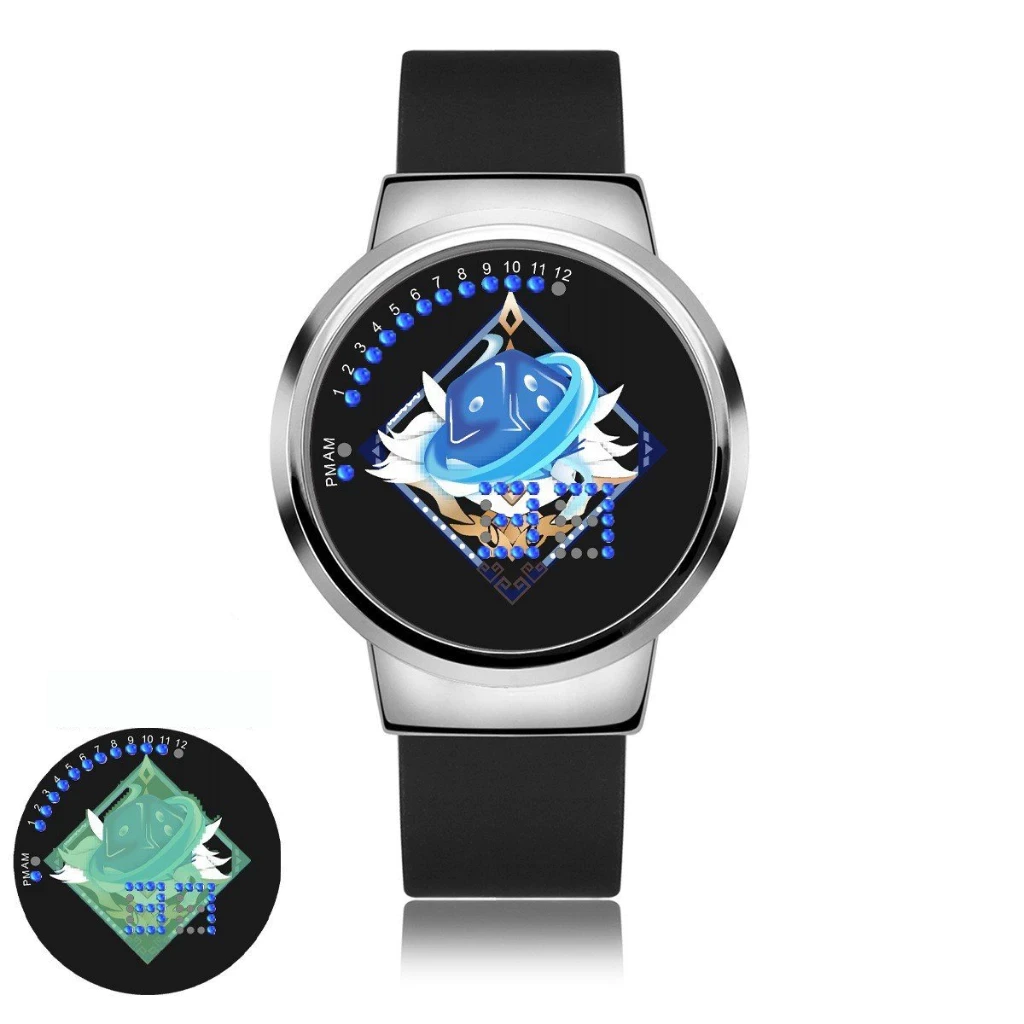 Đồng Hồ Điện Tử GENSHIN IMPACT Kháng Nước Có Đèn Led game anime chibi Phong Cách Thiết Kế Sáng Tạo