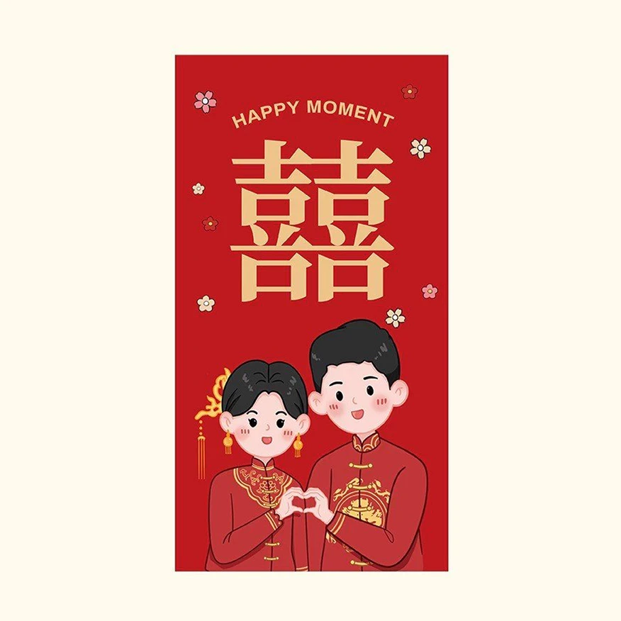 Bao lì xì song hỷ cô dâu chú rể cưới nhiều mẫu xinh xắn tiện lợi