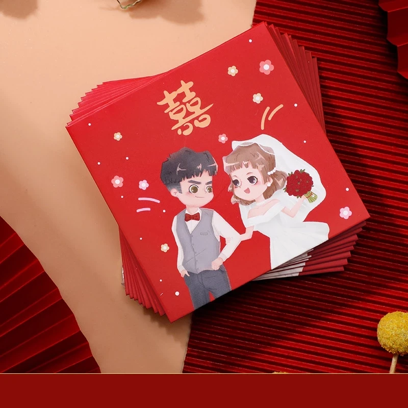 Bao lì xì song hỷ cô dâu chú rể cưới nhiều mẫu xinh xắn tiện lợi