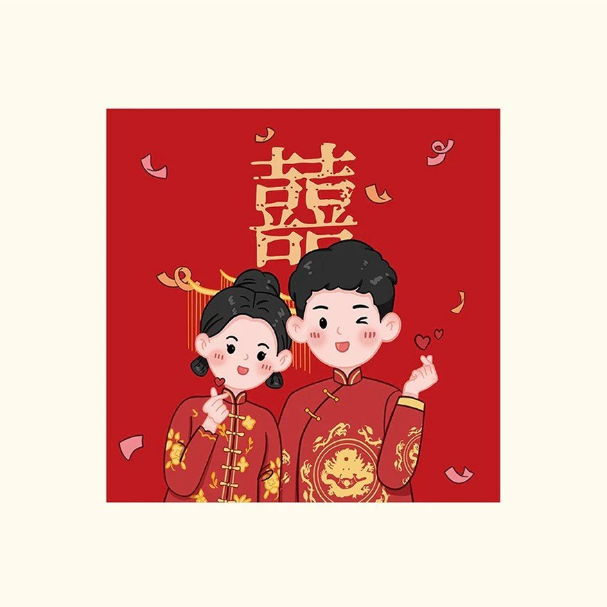 Bao lì xì song hỷ cô dâu chú rể cưới nhiều mẫu xinh xắn tiện lợi