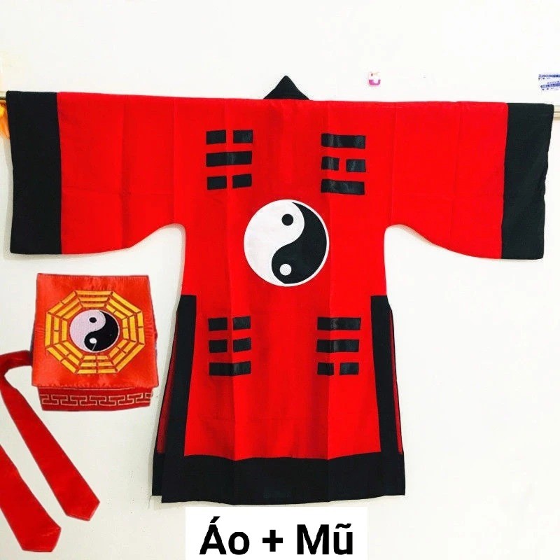Trang phục thầy đạo sĩ pháp sư 3 màu hóa trang pháp sưu bắt ma cosplay loại vải tốt phong cách cổ trang trung quốc