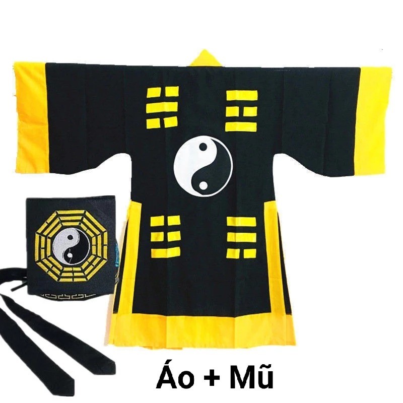 Trang phục thầy đạo sĩ pháp sư 3 màu hóa trang pháp sưu bắt ma cosplay loại vải tốt phong cách cổ trang trung quốc