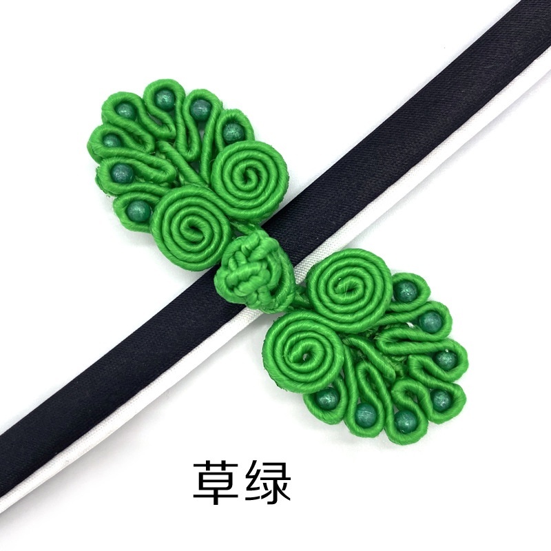 Nút Tàu CHIẾC LÁ Cổ Trang Phụ Kiện Thêu Tay May Áo Sườn Xám Trung Hoa Hán Phục