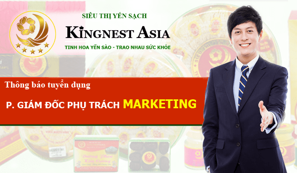 Tuyển Dụng Phó Giám đốc phụ trách Marketing