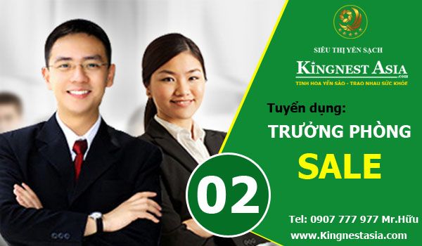 Tuyển dụng Trưởng Phòng SALE