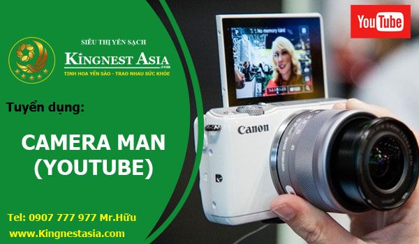 Tuyển dụng nhân viên video (Cammera man youtube)