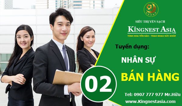 Tuyển Dụng 02  Nhân Viên Bán Hàng