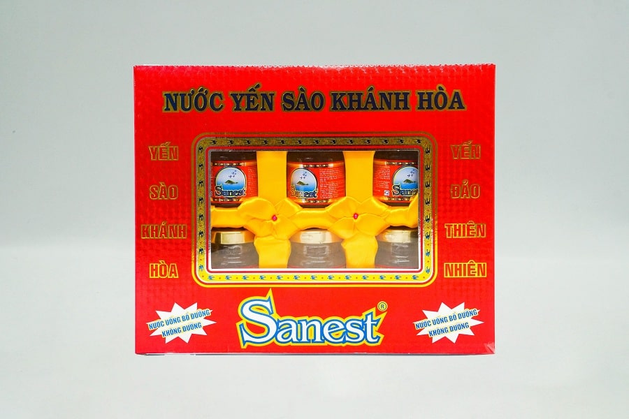 Sanest hộp 6 hủ 70ml có đường