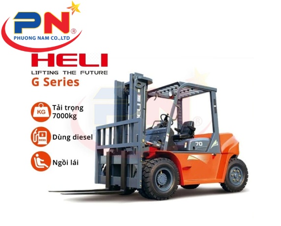 Cho Thuê Xe Nâng Hàng 7 Tấn Heli G series