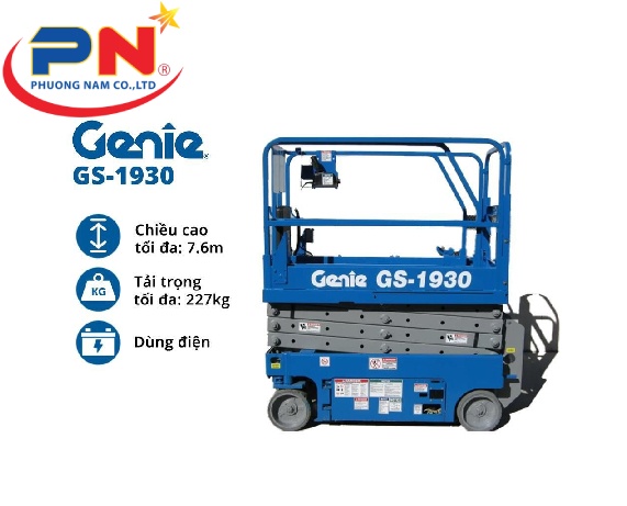 Cho Thuê Xe Nâng Người Nhập Khẩu Dạng Cắt Kéo Genie GS-1930