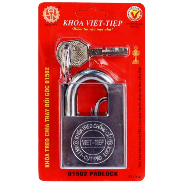 Ổ khóa VIỆT TIỆP vỉ chống cắt 1502