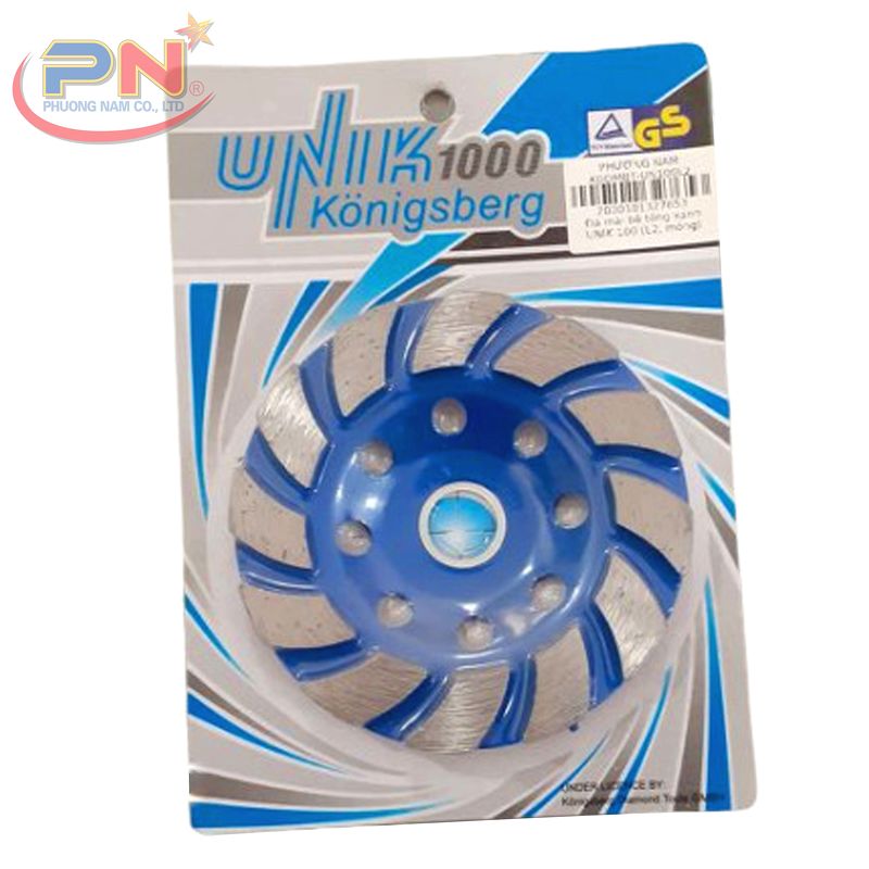 Đá mài bê tông xanh UNIK 100mm (L2, mỏng)