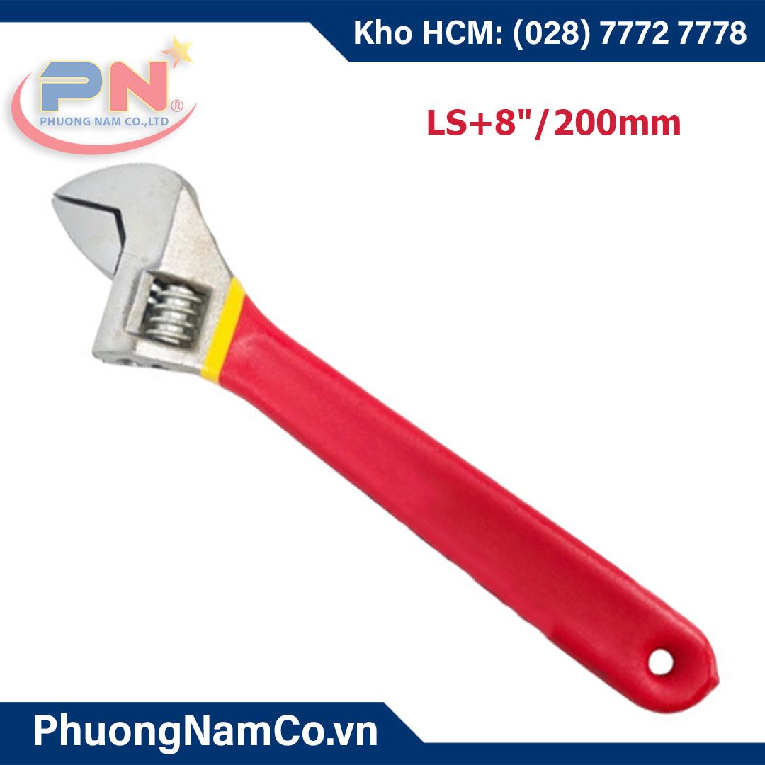 Mỏ Lết Bọc Nhựa Cách Điện LS+ 8''/200mm