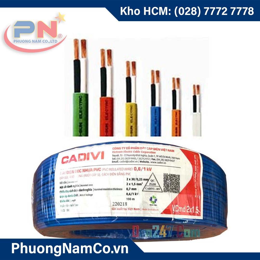 Dây Điện Đôi Cadivi VCmd 2X1.5 (100M/CUỘN)