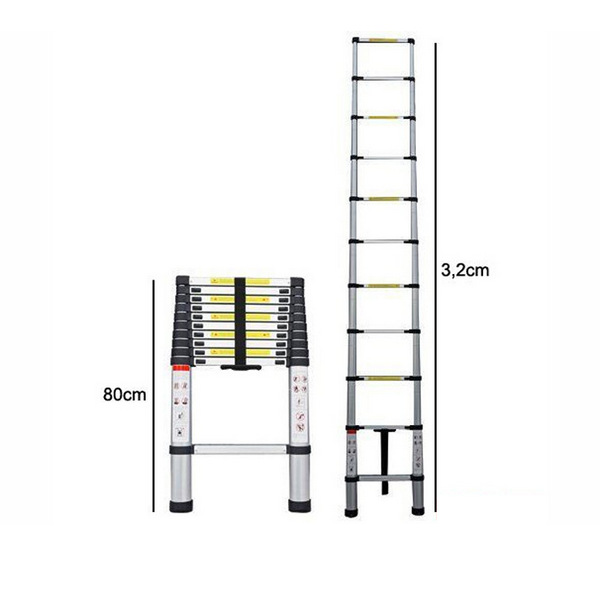 Thang nhôm rút gọn đơn Advindeq ADT210B