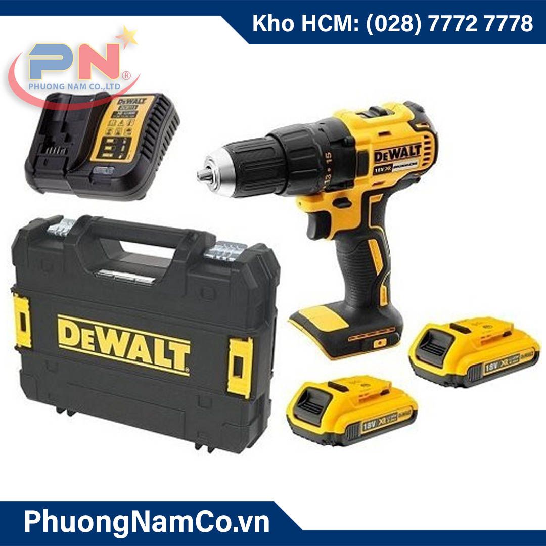 MÁY KHOAN VẶN VÍT DÙNG PIN DCD777D2 18V - 2.0AH ( 2 PIN, 1 SẠC )