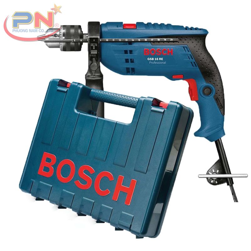 Máy khoan động lực Bosch GSB 16 RE (vali nhựa)