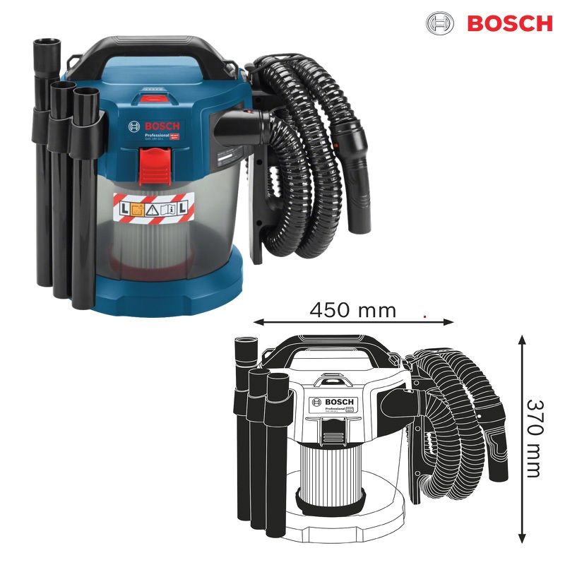 Máy hút bụi dùng pin Bosch GAS 18V-10 L Solo