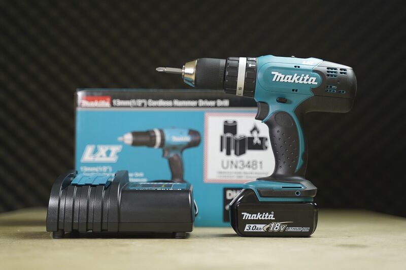 Máy Khoan Búa, Vặn Vít Dùng Pin(18V) Makita DHP453SF