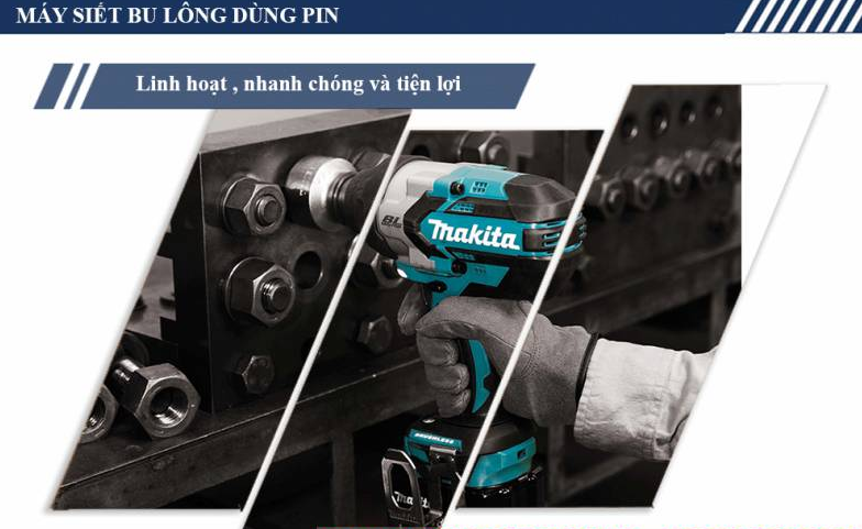 Máy Siết Bu Lông Dùng Pin(14.4V) Makita DTW250Z