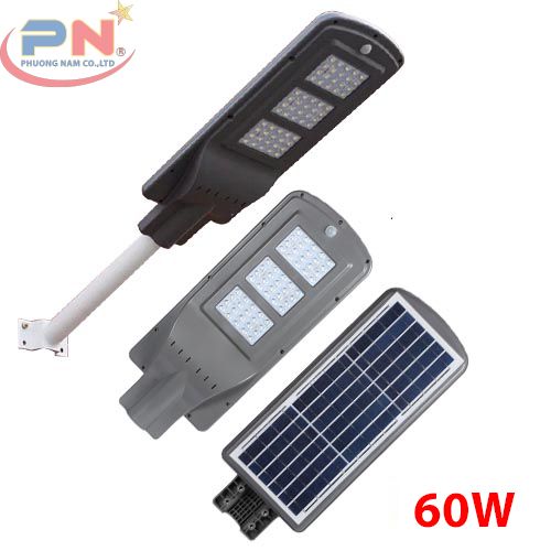 Đèn Đường Năng Lượng Mặt Trời 60W (Liền Thể)