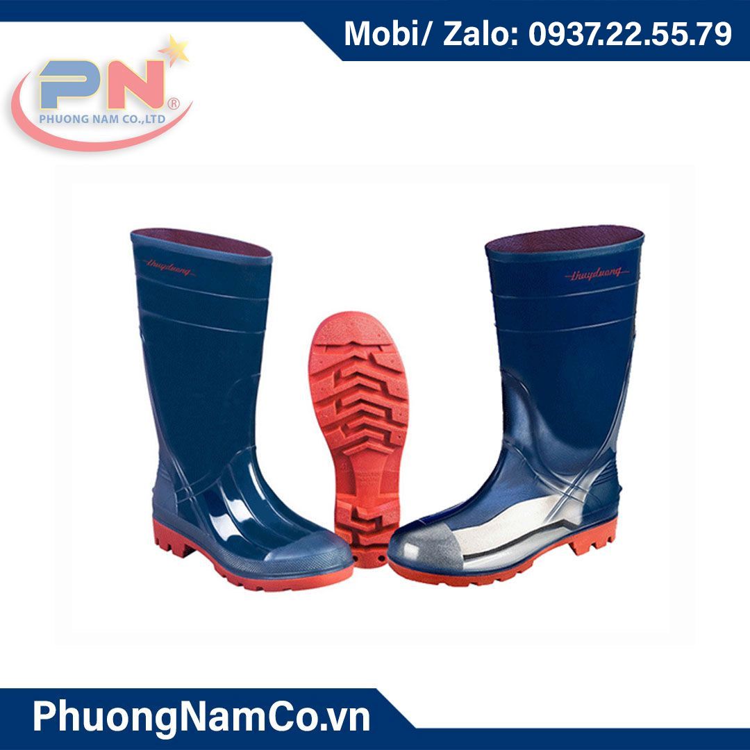 THUY DUONG PVC Iron Toe Work Boots