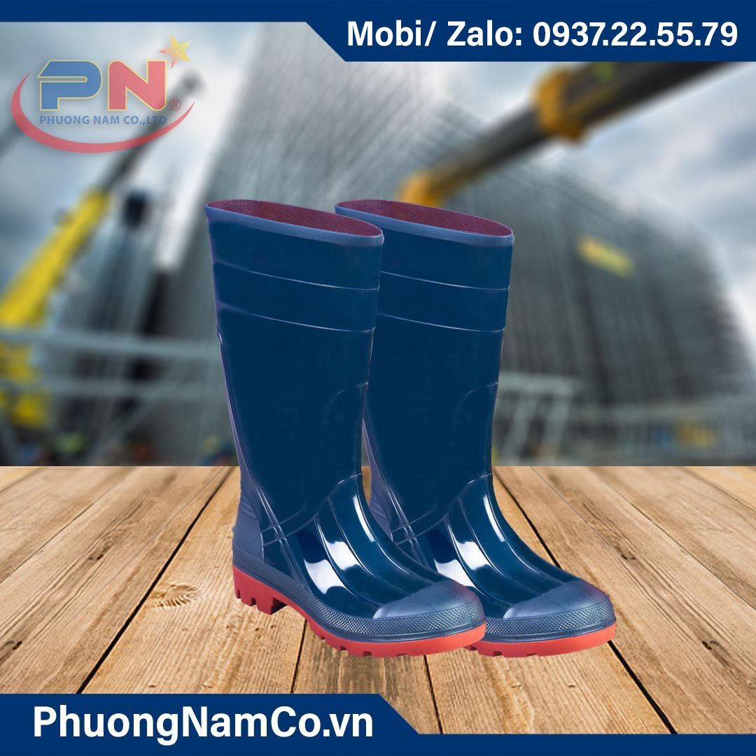 THUY DUONG PVC Iron Toe Work Boots