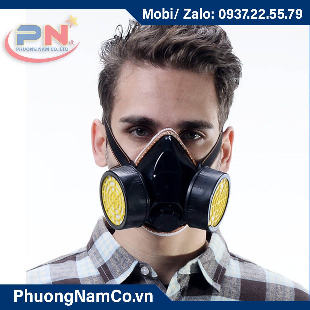 NP306 Respirator Mask, Full Facepiece Gas Mask Reusable Professional Breathing Protection Against Dust,Chemicals,Pesticide and Organic Vapors, Perfect for Painters and DIY Project