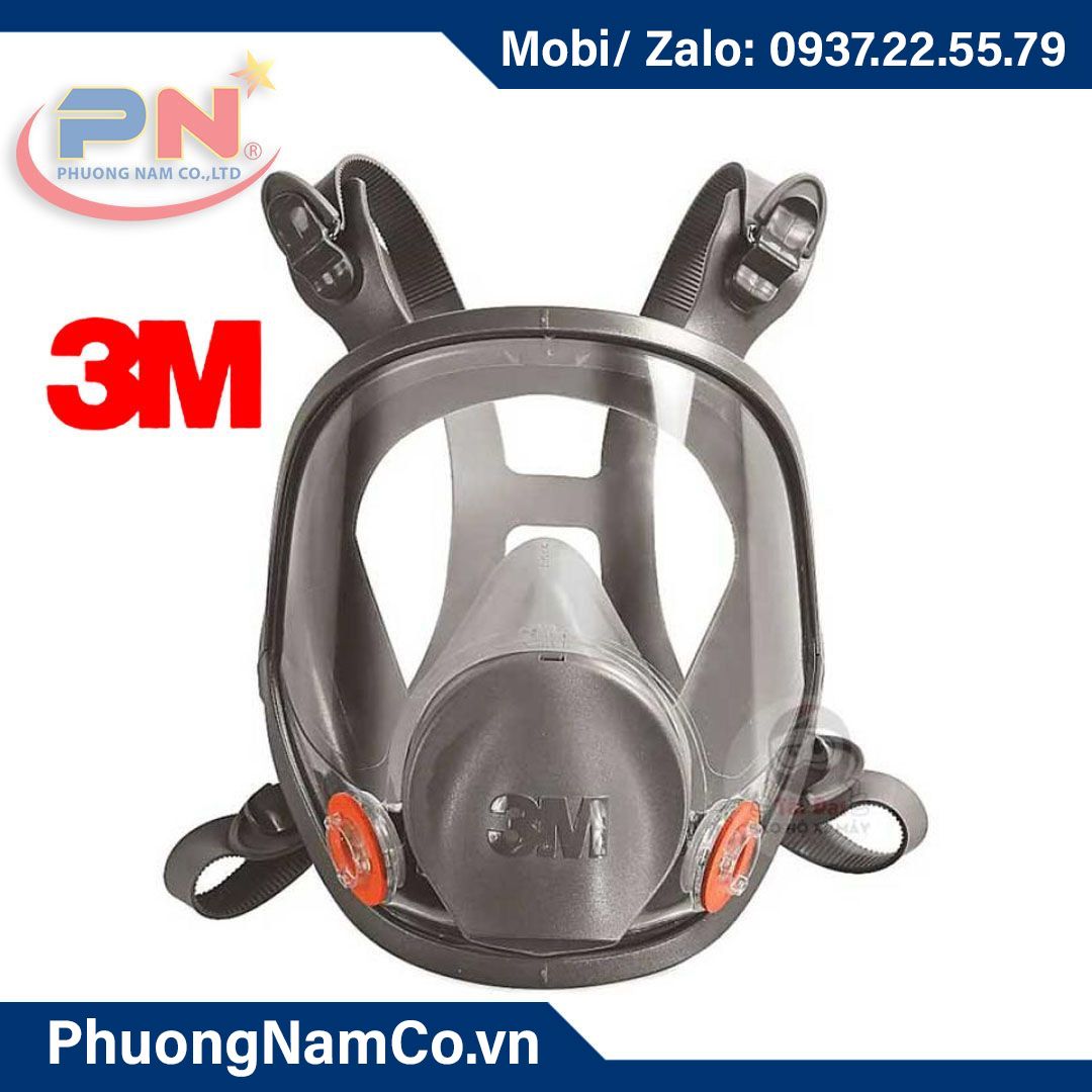 3M Respirator Mask 6800, Full Facepiece Gas Mask Reusable Professional Breathing Protection Against Dust,Chemicals,Pesticide and Organic Vapors, Perfect for Painters and DIY Project