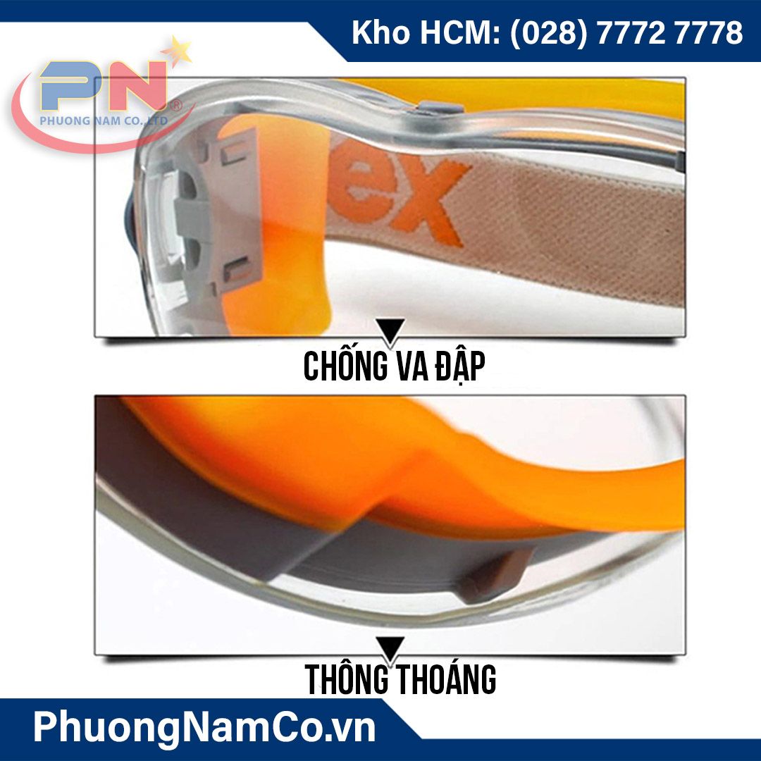 Kính Bảo Hộ Lao Động Chống Hoá Chất UVEX