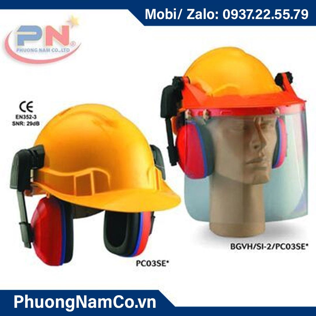 Malaysia Forestry Safety Helmet with Earmuffs | Face Shield Protection | Heavy Duty Construction Hard Hat | Adjustable Size