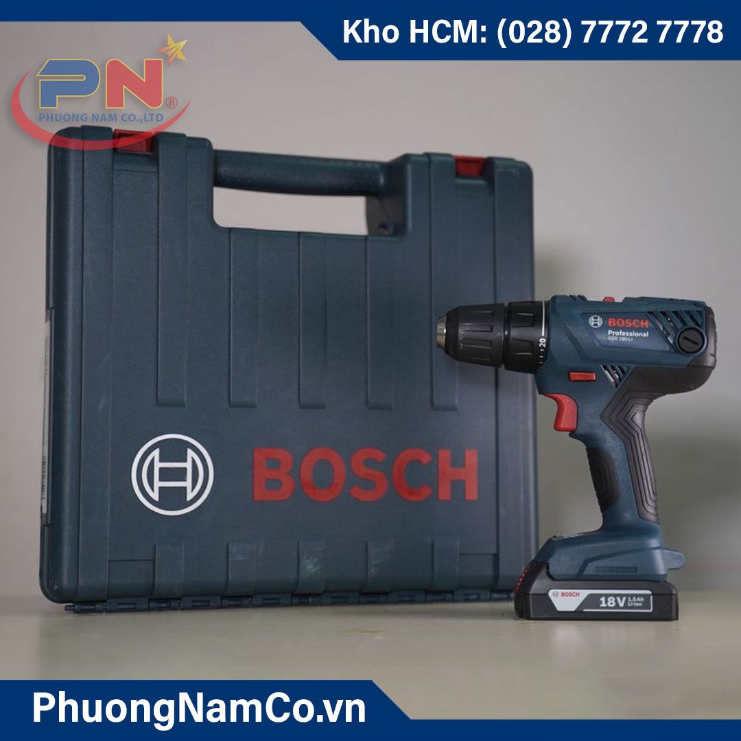 Máy Khoan Bắn Vít Dùng Pin Bosch GSR 180-LI