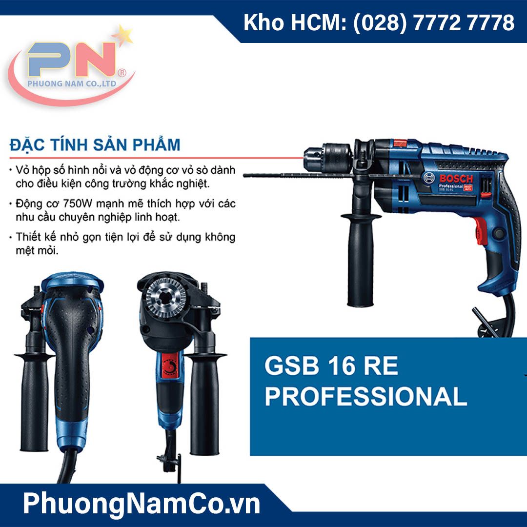 Máy Khoan Động Lực Bosch GSB 16RE Malaysia