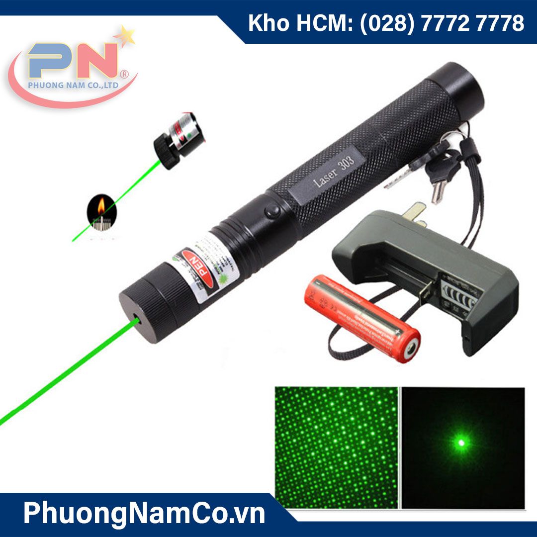 Đèn Pin Laser Laze MV – 303 (Đen)