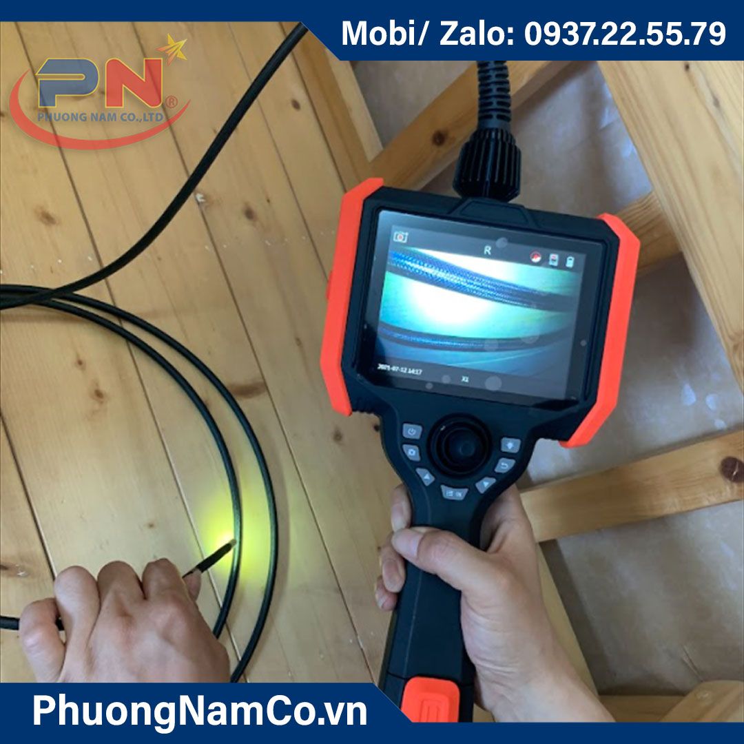 SZW601J Flexible Industrial Borescope Inspection Snake Video Camera Waterproof IP67 Endoscope, 360 Degree Articulations