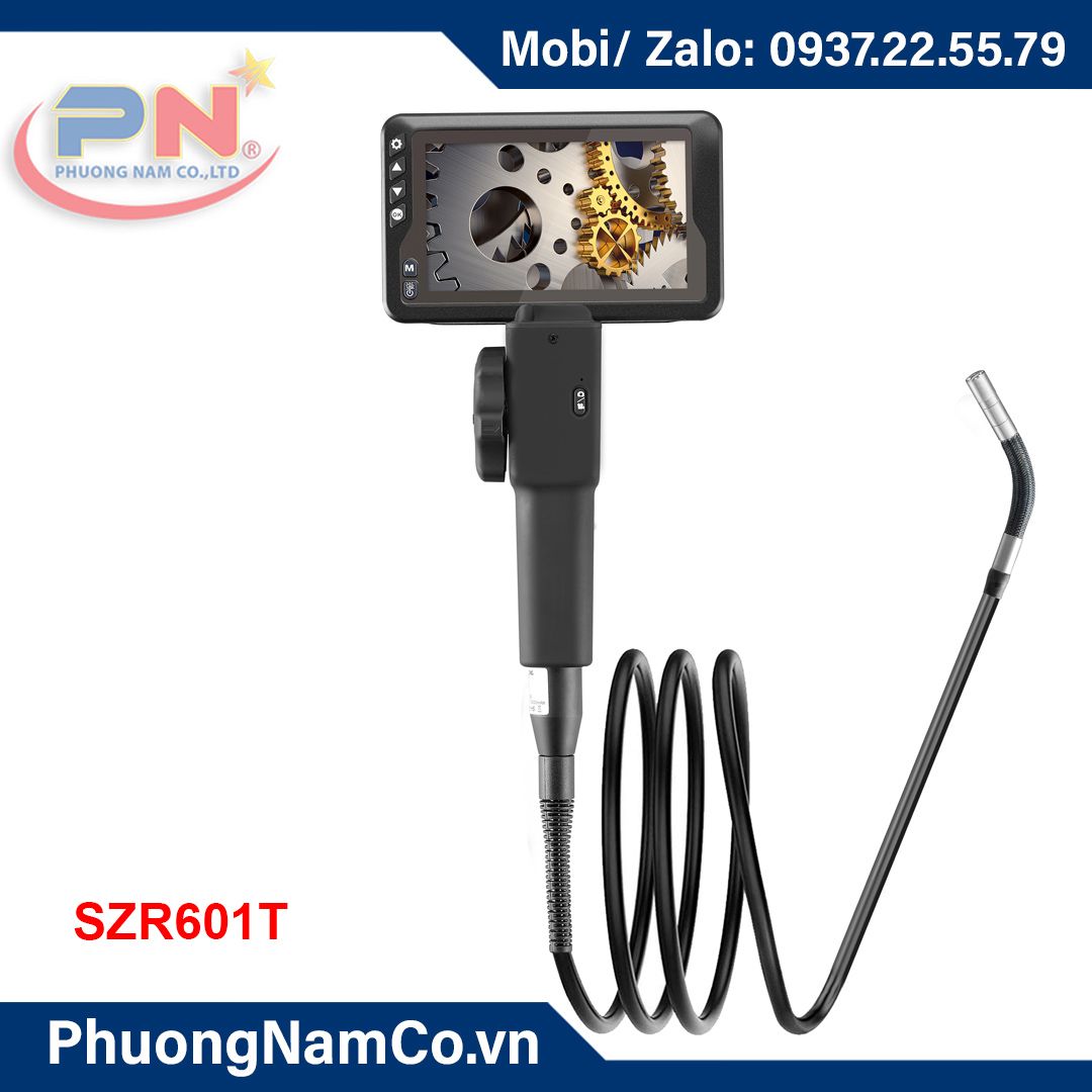 SZR601T Handheld Inspection Video Camera With 5.5mm Lens,1.5M Working Cable, Monitor Size 4.5 Inches, 2-Way Articulations