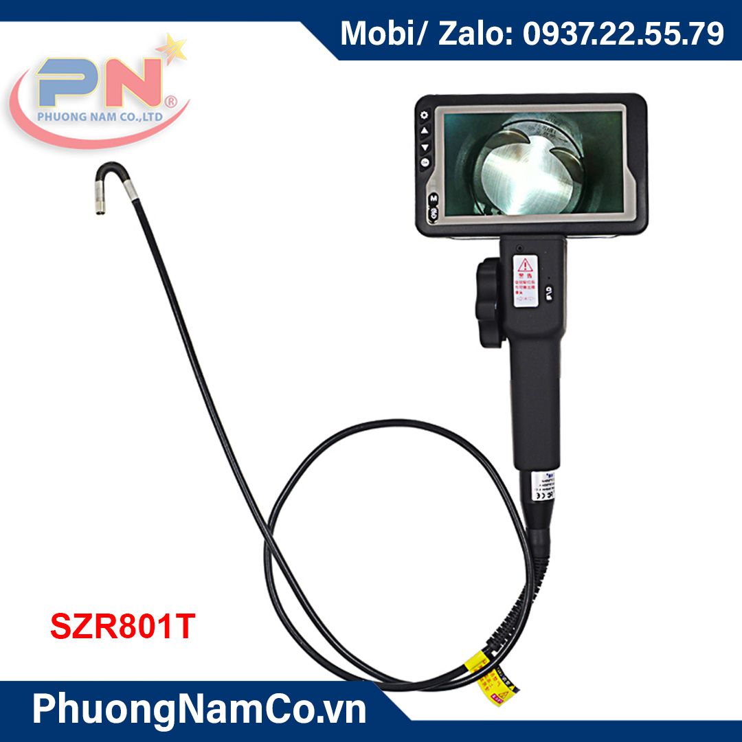 SZR801T Handheld Inspection Video Camera With 8mm Lens,1.5M Working Cable, Monitor Size 4.5 Inches, 2-Way Articulations