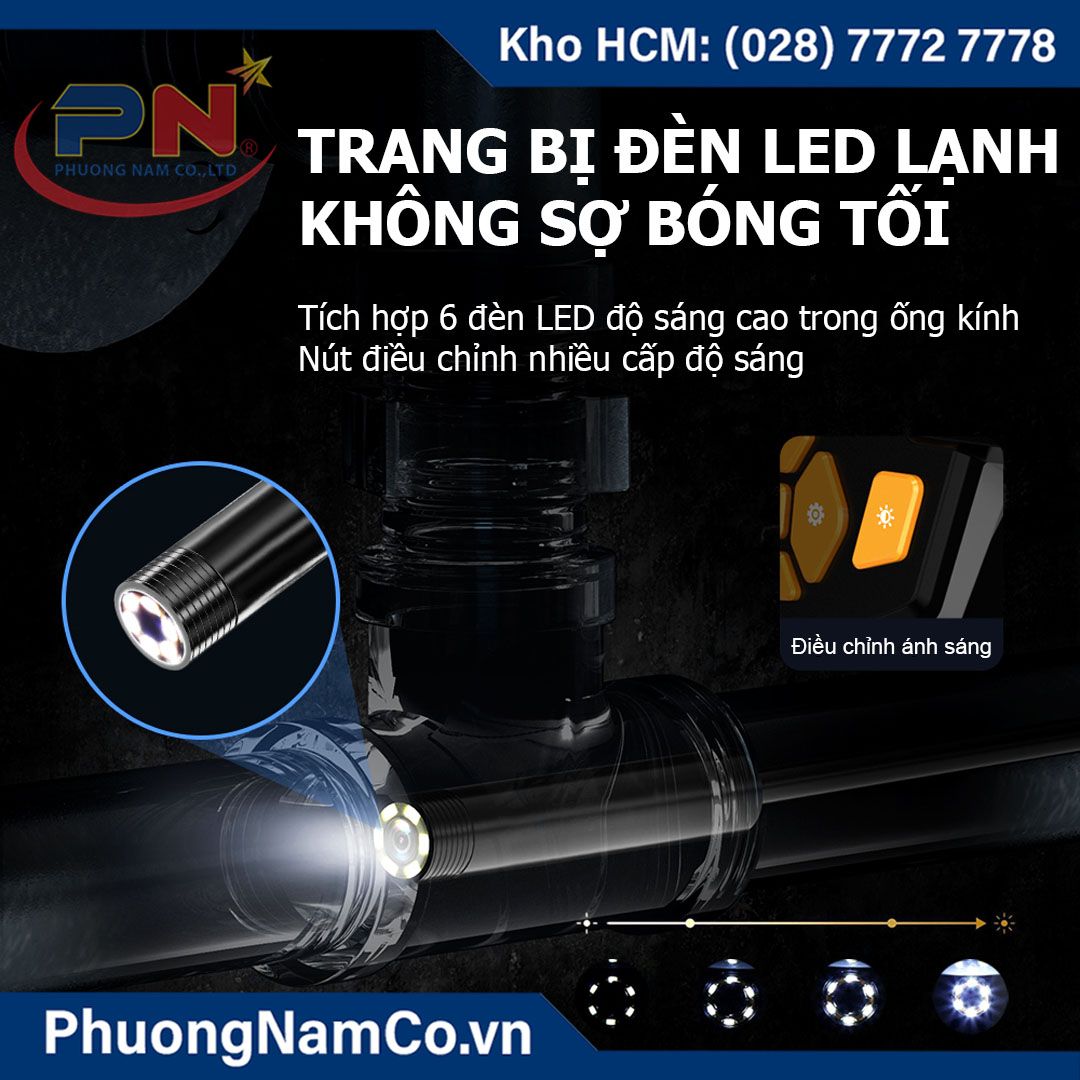 Camera Nội Soi Công Nghiệp Cầm Tay Multicam 112-1-720P-8mm