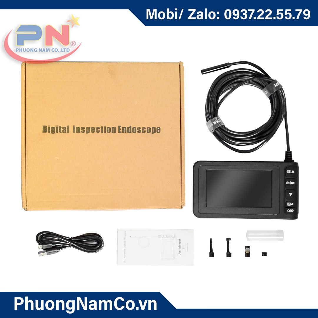 Multicam 129 4.3 inches Screen Cable Length 5M Industrial Inspection Endoscope Camera 8MM