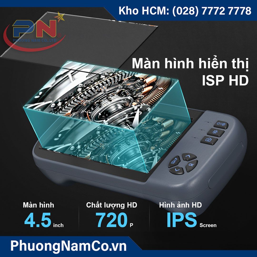 Camera Nội Soi Công Nghiệp Cầm Tay Multicam ALS451 Màn Hình 4,5 Inch IPS HD 8mm-1080P